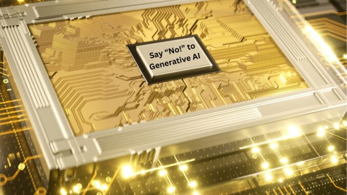 Say No to Generative AI in Video Games Smaller