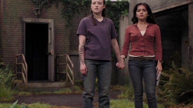 HBO The LAst of Us Season 2 Ellie and Dina holding hands